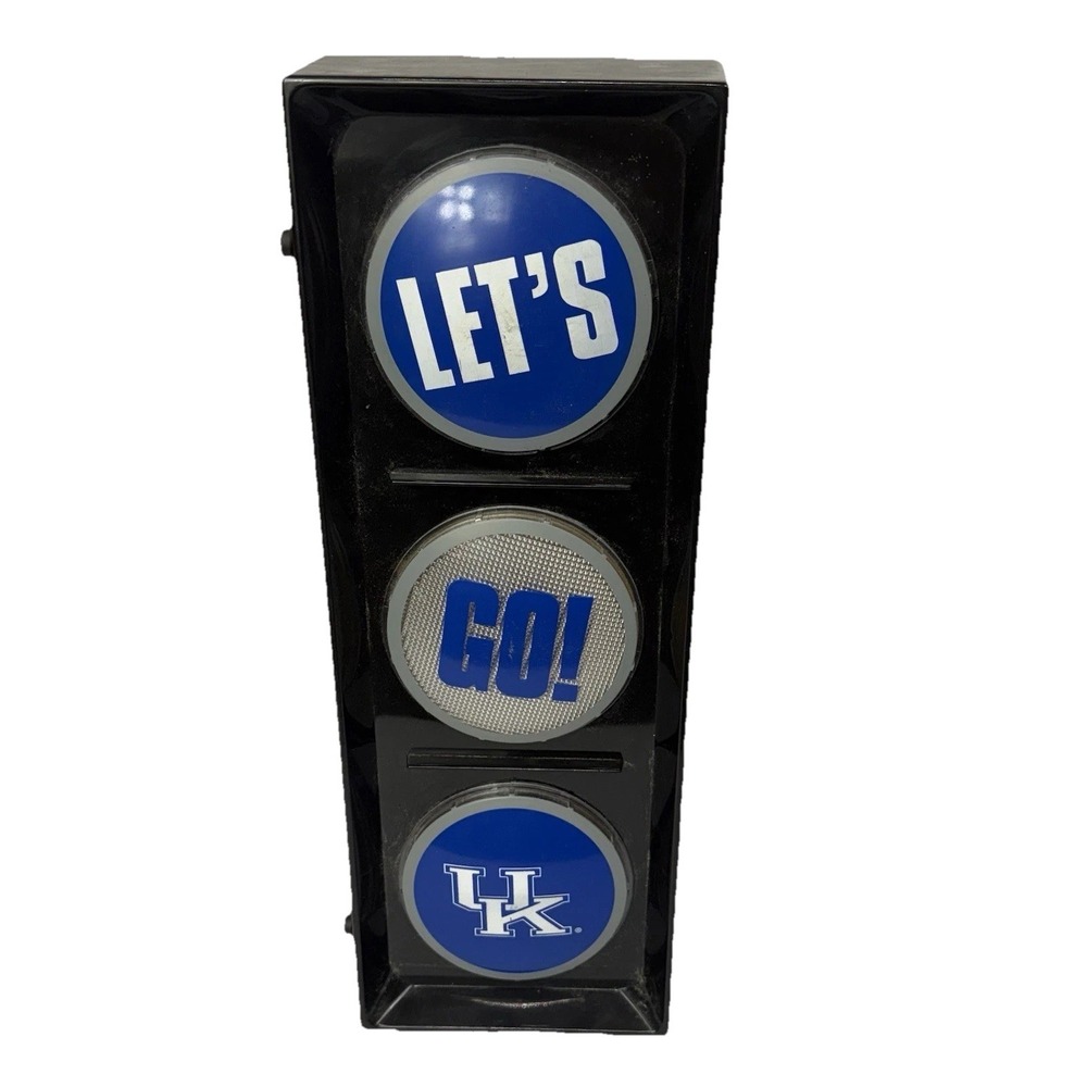 Kentucky Wildcats Traffic Light "Let's go UK" Blinking Table Lamp 16" Man Cave
